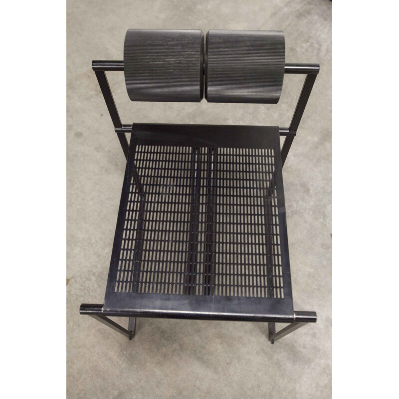 Paire de fauteuils vintage "Seconda 602" et paire de chaises "Prima 601" par Mario Botta pour Alias, 1980
