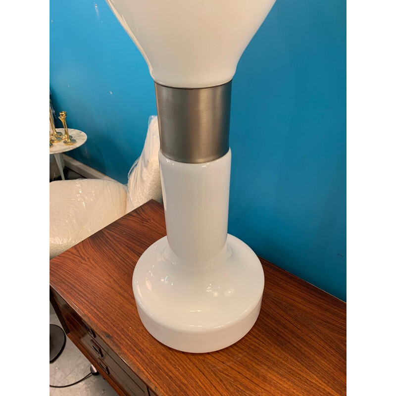 Witte vintage lamp van Carlo Nason