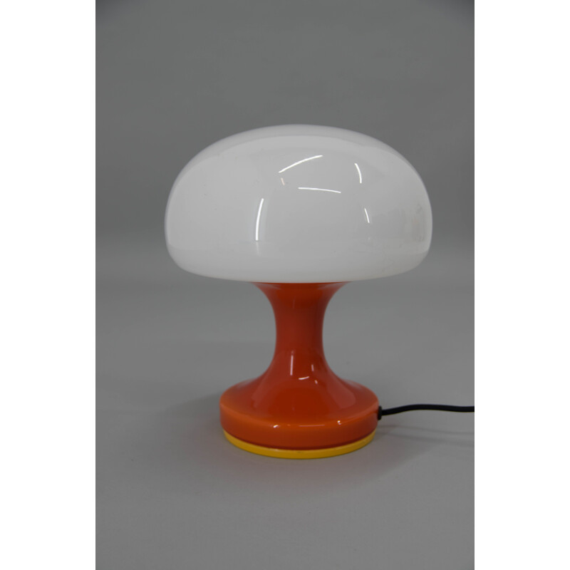 Vintage all glass table lamp by Valasske Mezirici, 1970s