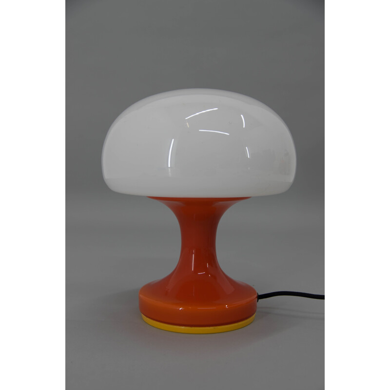 Vintage all glass table lamp by Valasske Mezirici, 1970s