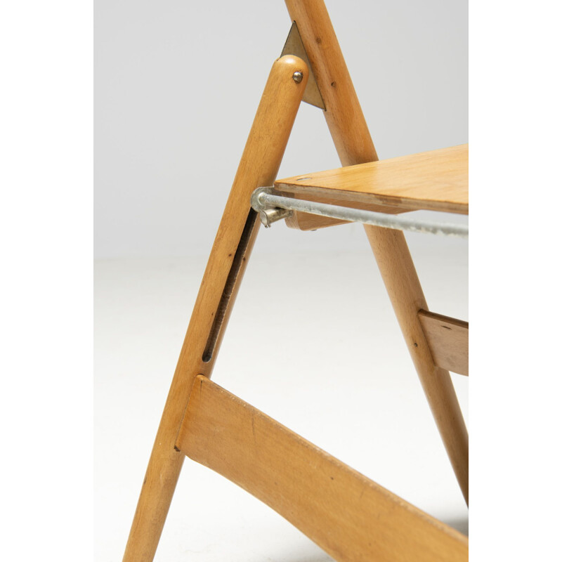 Lot de 6 chaises pliantes vintage Se18 par Egon Eiermann pour Wilde&Spieth, 1960