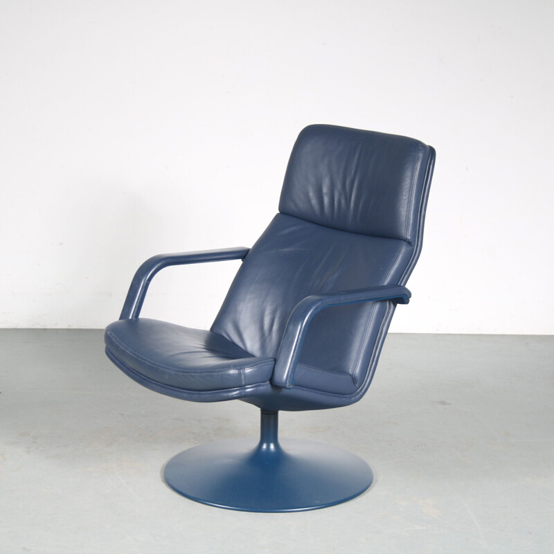 Vintage leather armchair by Geoffrey Harcourt for Artifort, Netherlands 1970s