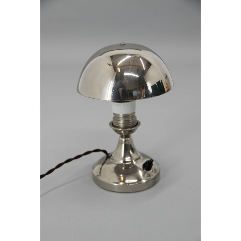 Vintage Art Deco bedside lamp with adjustable shade, 1930