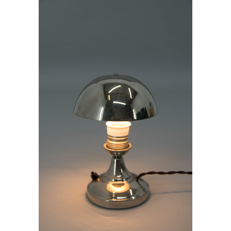 Lampe de chevet Art Déco vintage avec abat-jour réglable, 1930