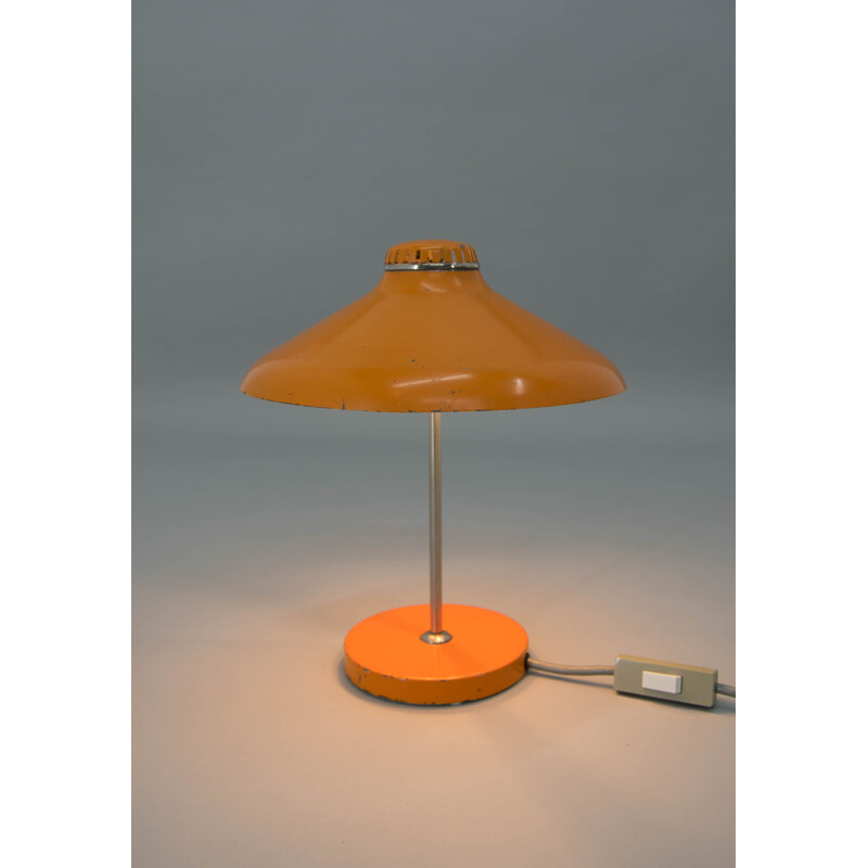 Vintage Tischlampe orange, Deutschland 1960