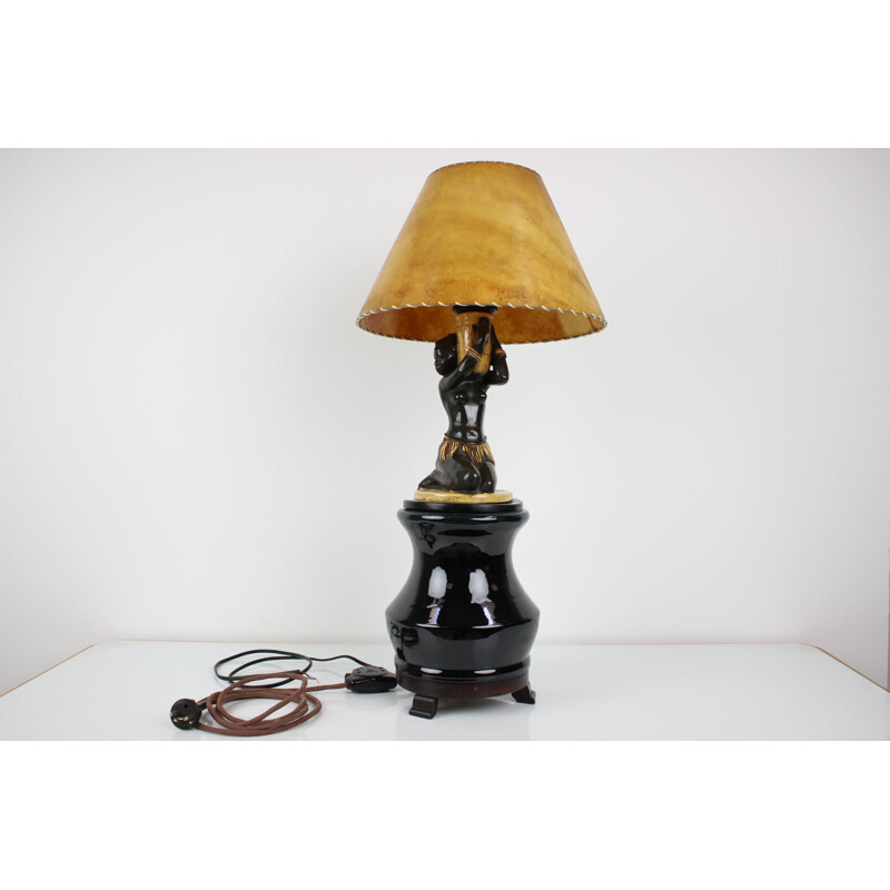 Vintage Art Deco lamp with speaker by Stilton, Czechoslovakia 1930