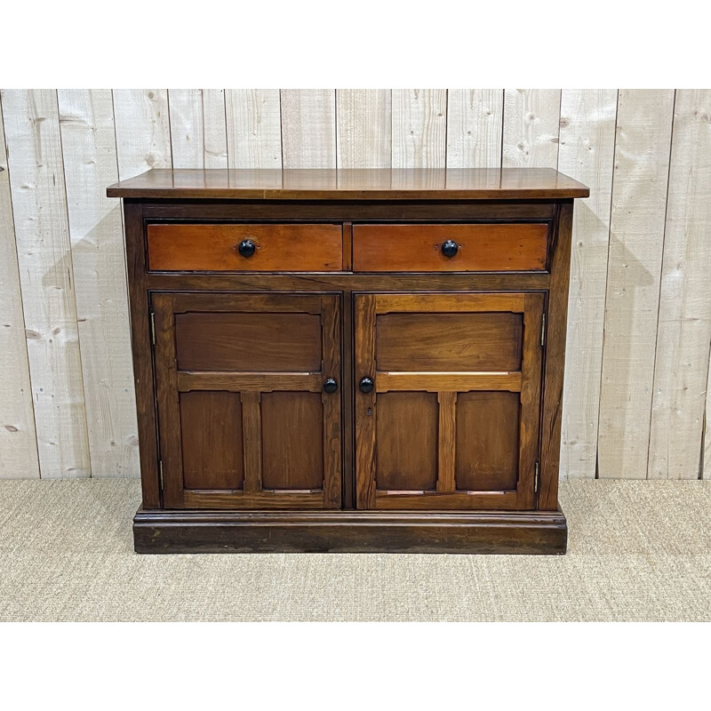 Vintage English highboard in pitch pine