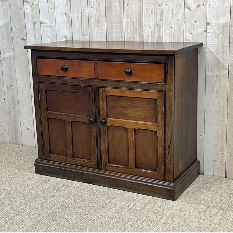 Vintage English highboard in pitch pine
