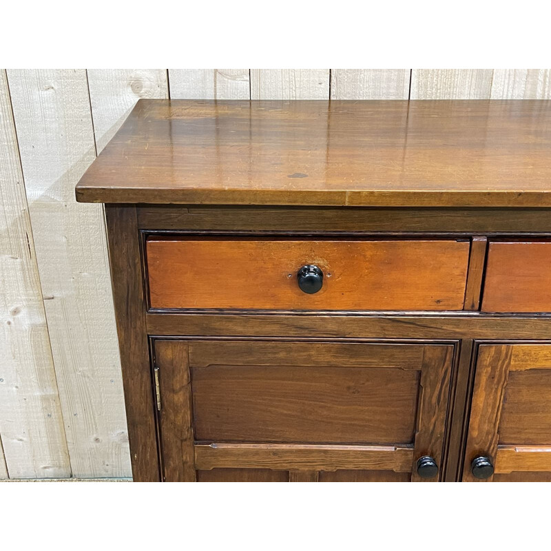 Vintage English highboard in pitch pine