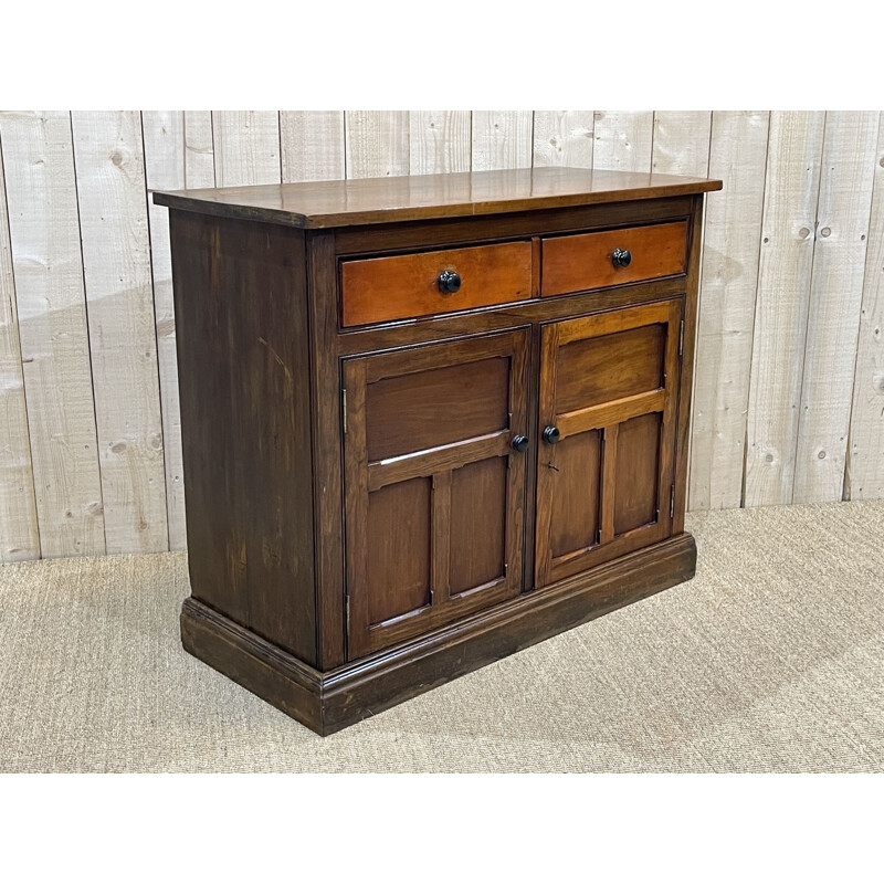 Vintage English highboard in pitch pine