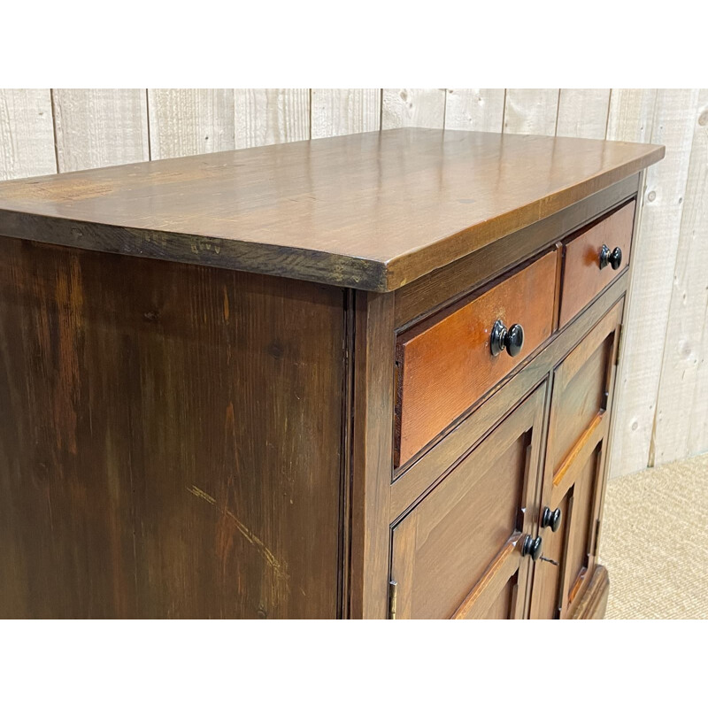 Vintage English highboard in pitch pine