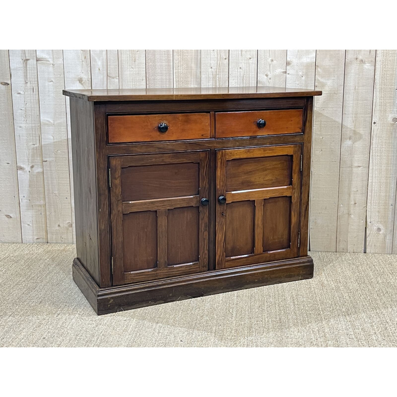 Vintage English highboard in pitch pine