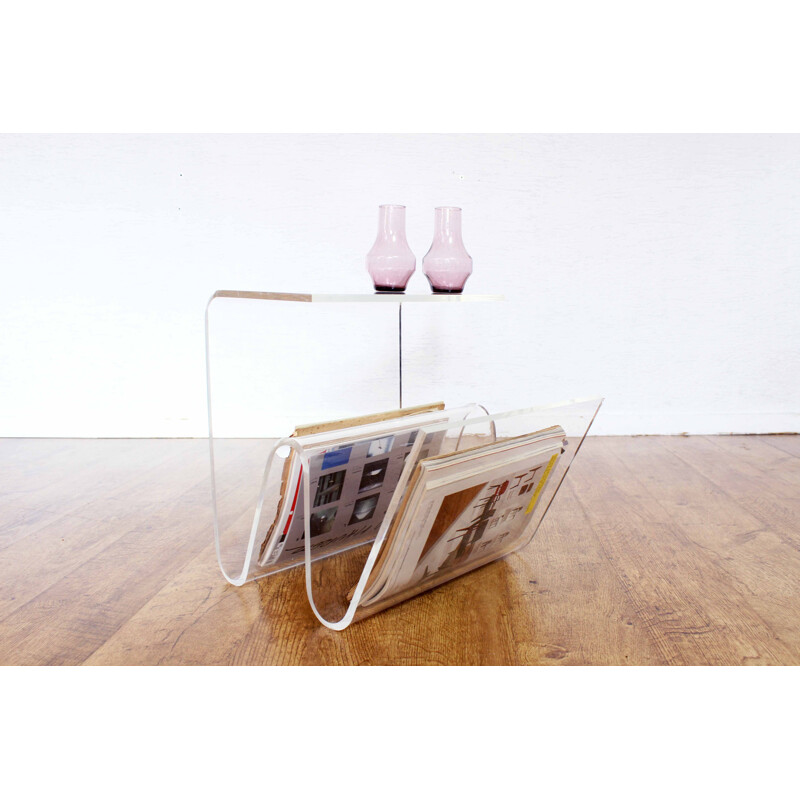 Plexiglas vintage side table