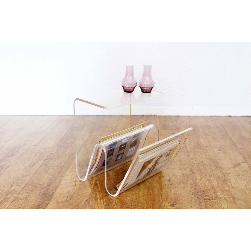 Plexiglas vintage side table