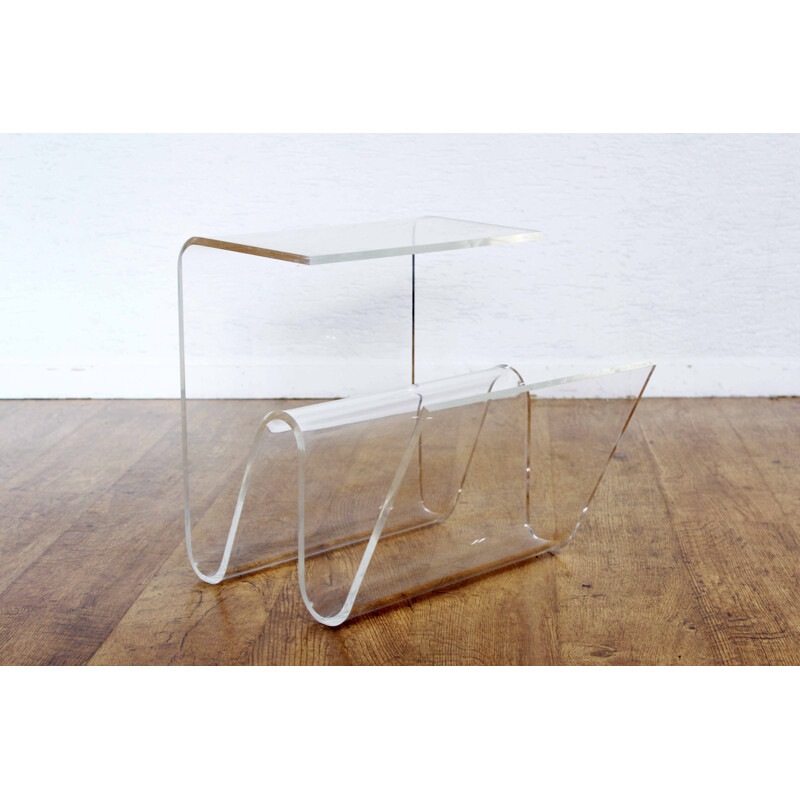 Plexiglas vintage side table