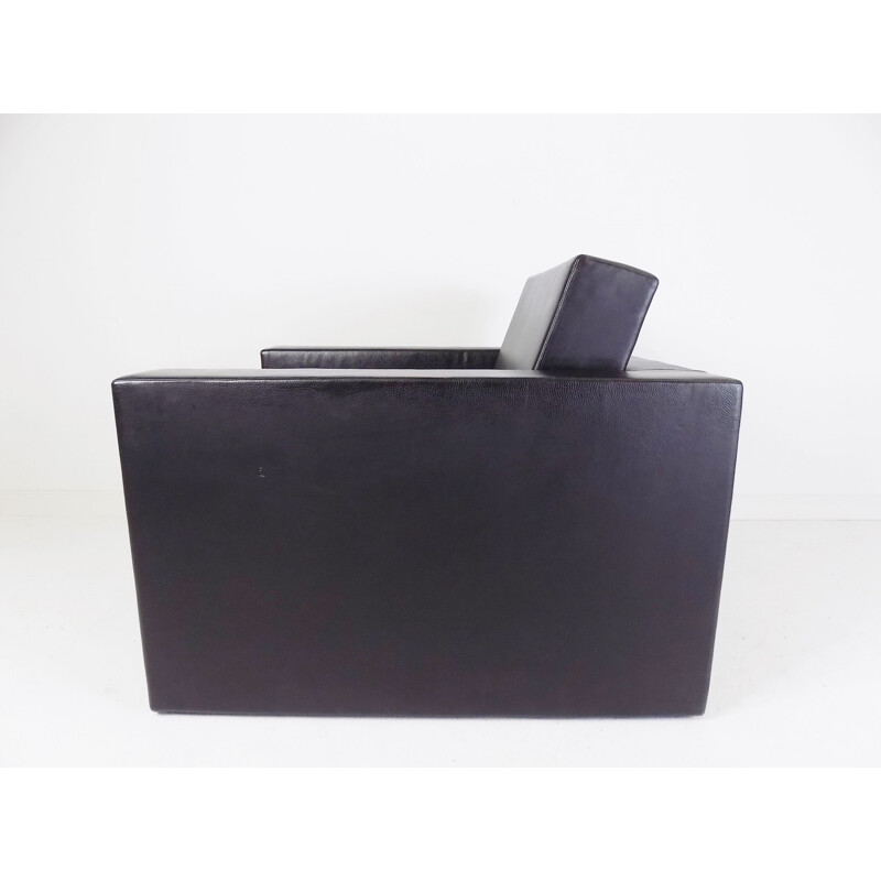 Fauteuil vintage en cuir Elementaire Em02 de Jean Nouvel pour Matteo Grassi
