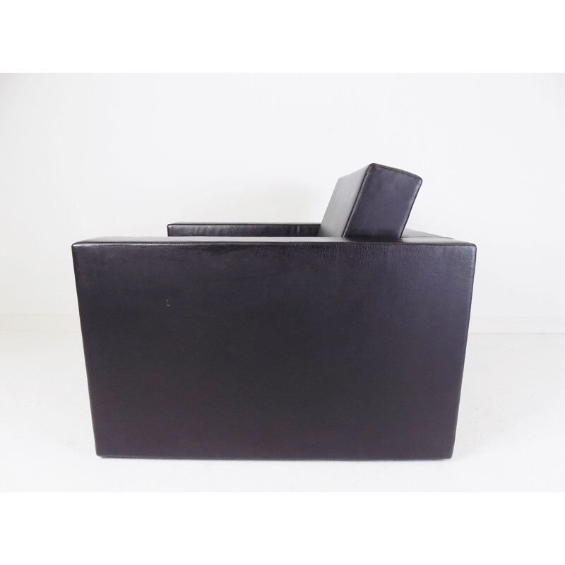 Vintage Elementaire Em02 leather armchair by Jean Nouvel for Matteo Grassi