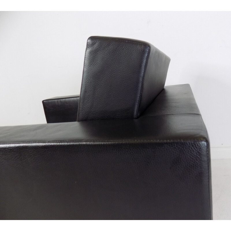 Vintage Elementaire Em02 leather armchair by Jean Nouvel for Matteo Grassi