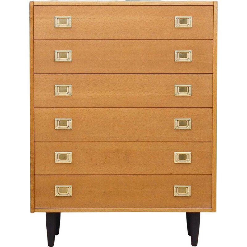 Vintage ash chest of drawers by Westergaards Møbelfabrik, 1970