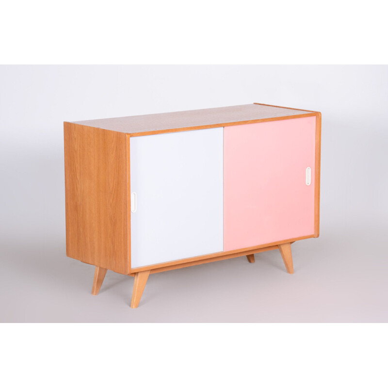 Vintage oak and plywood sideboard by Jiří Jiroutek for Interier Praha, 1950