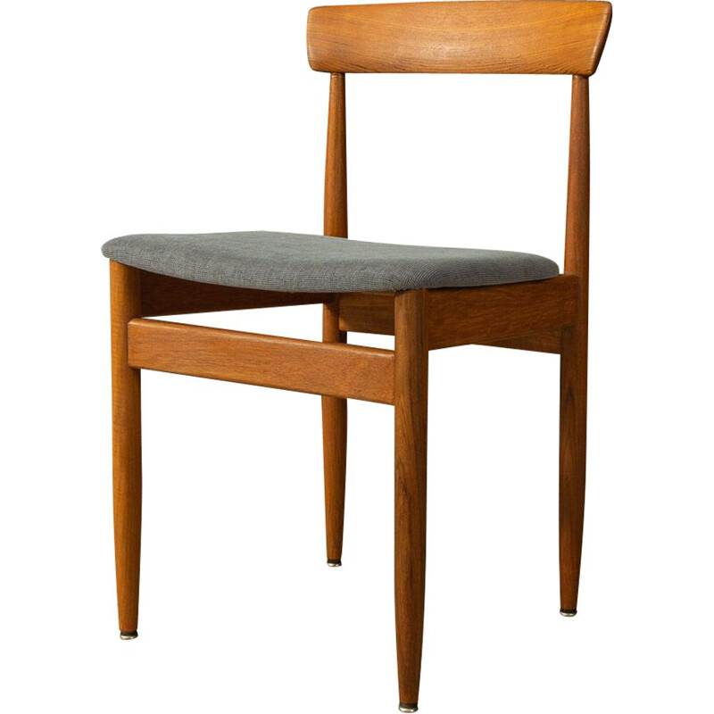 Set of 4 vintage teak dining chairs, Denmark 1960s