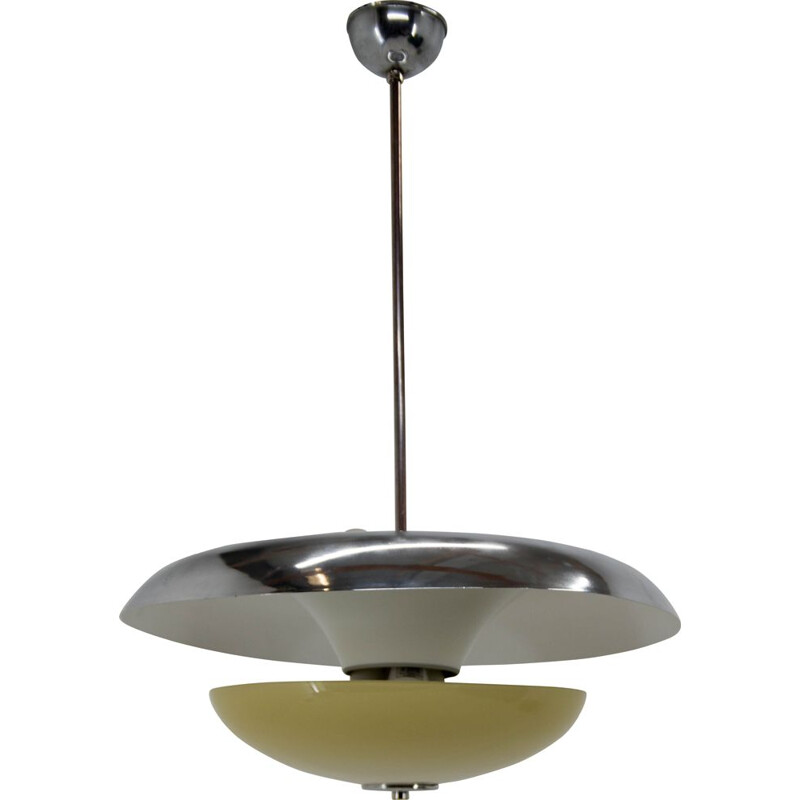 Suspension vintage Bauhaus Ufo, Tchécoslovaquie 1940