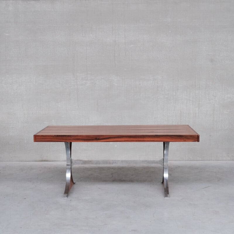 Mid-century "Sylvie" rosewood dining table by René-Jean Caillette, France 1961
