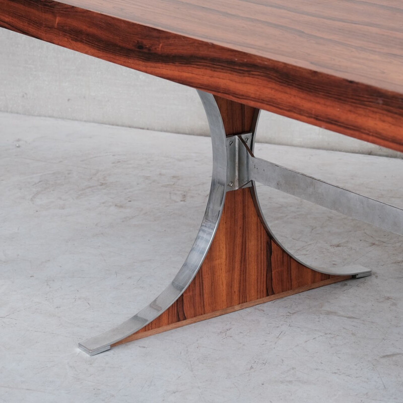 Mid-century "Sylvie" rosewood dining table by René-Jean Caillette, France 1961