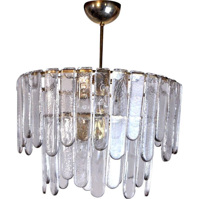 Vintage Murano glass chandelier by Carlo Nason, Italy 1970