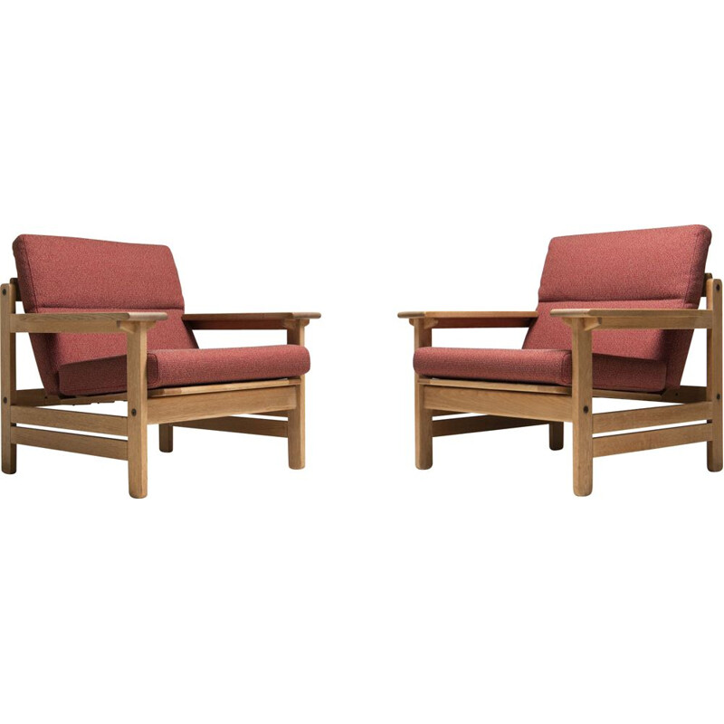 Pair of vintage armchairs by Kurt Østervig for Kp Mobler, 1960