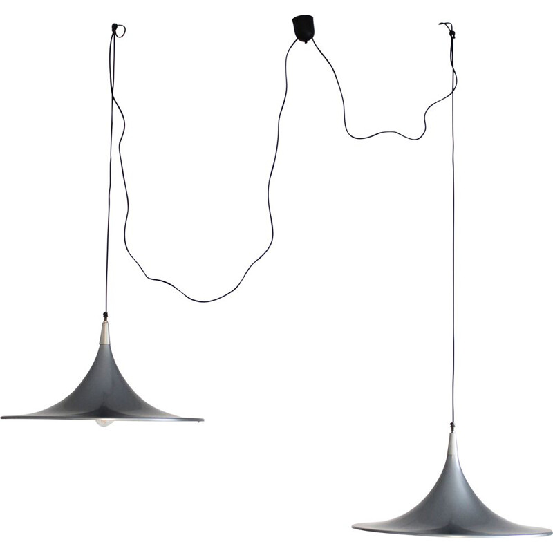 Pair of vintage pendant lamps by Goffredo Reggiani, Italy 1980s