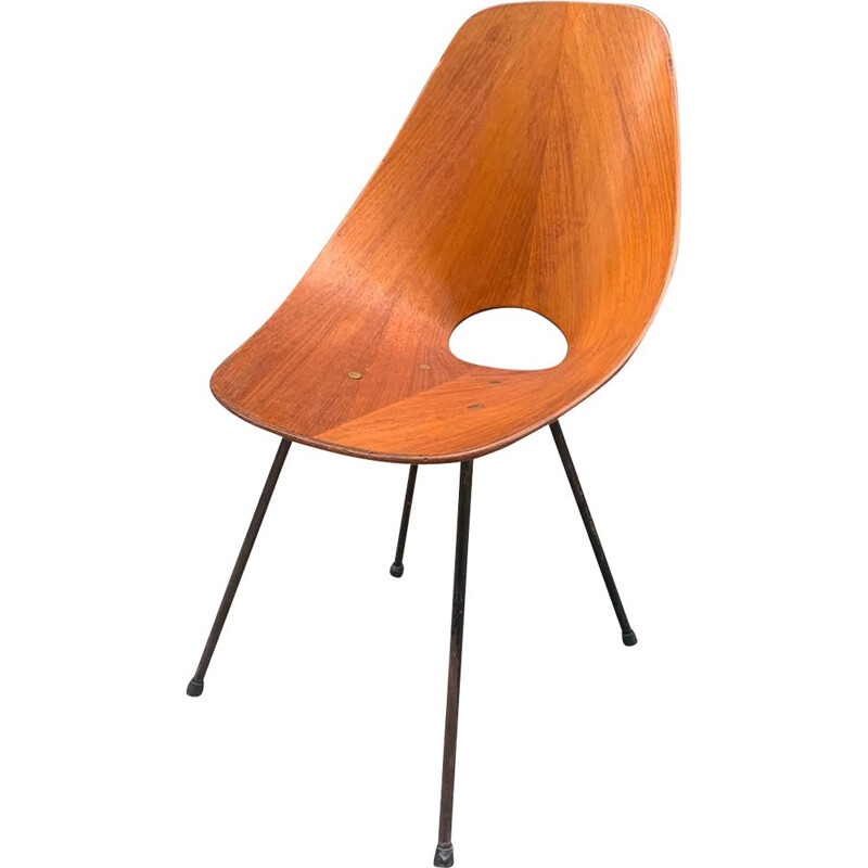 Vintage Medea chair in wood by Vittorio Nobili for Fratelli Tagliabue, 1955