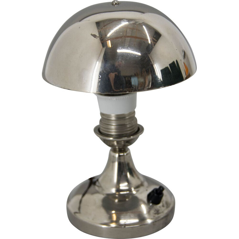 Vintage Art Deco bedside lamp with adjustable shade, 1930