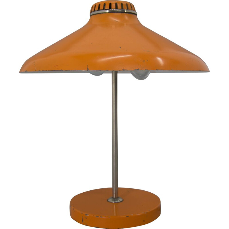 Lampada da tavolo vintage arancione, Germania 1960