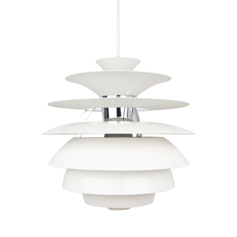 Danish vintage pendant lamp Ph Snowball by Poul Henningsen for Louis Poulsen, 1985