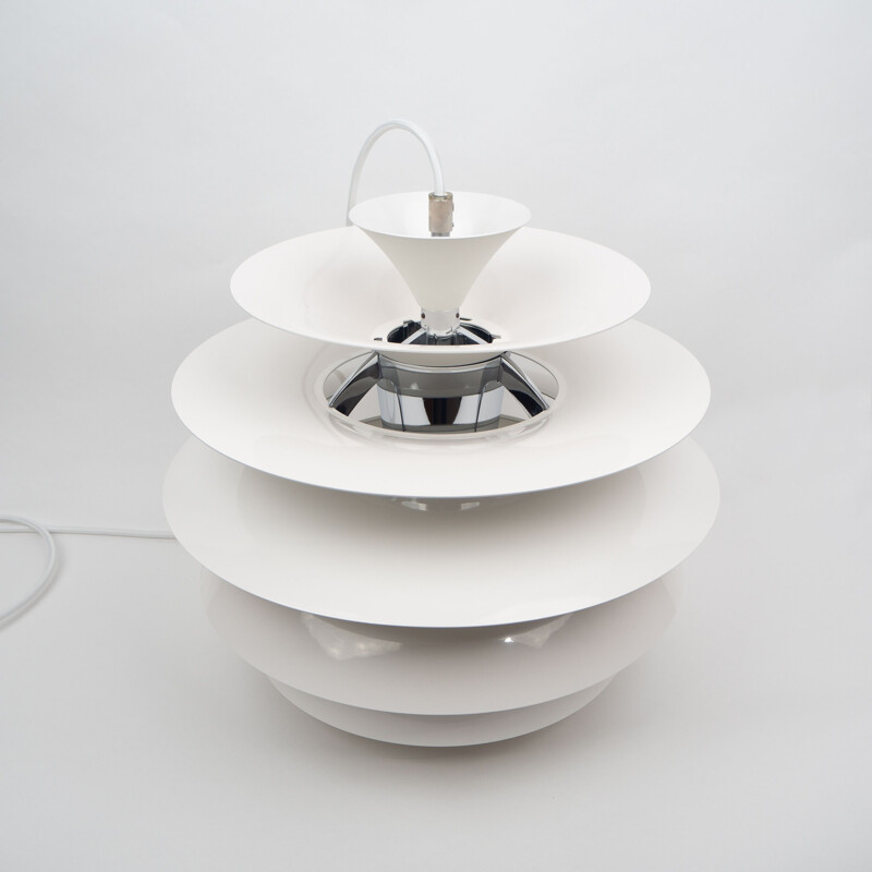 Danish vintage pendant lamp Ph Snowball by Poul Henningsen for Louis Poulsen, 1985