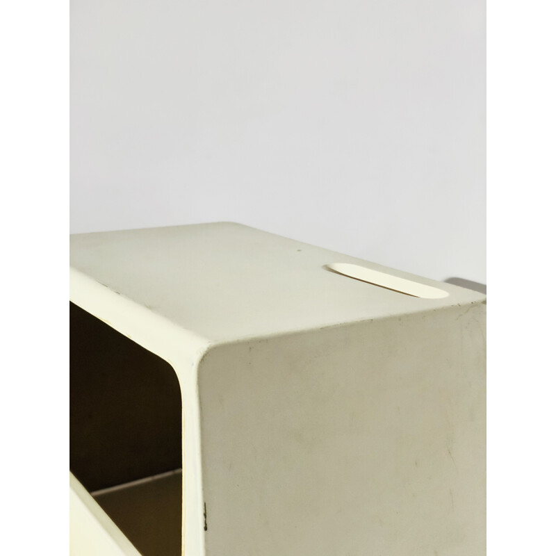 Bureau vintage en fibre de verre blanc "Ozoo 700" par Marc Berthier