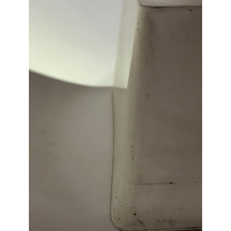 Scrivania vintage in vetroresina bianca "Ozoo 700" di Marc Berthier