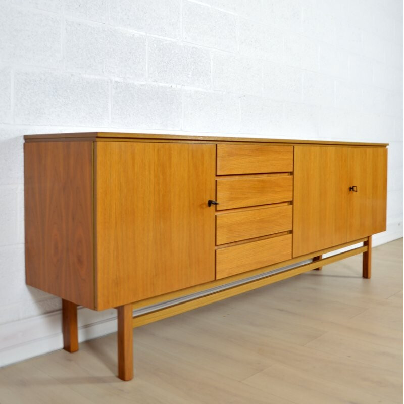 Mid-century sideboard in teak with flap door - 1960s