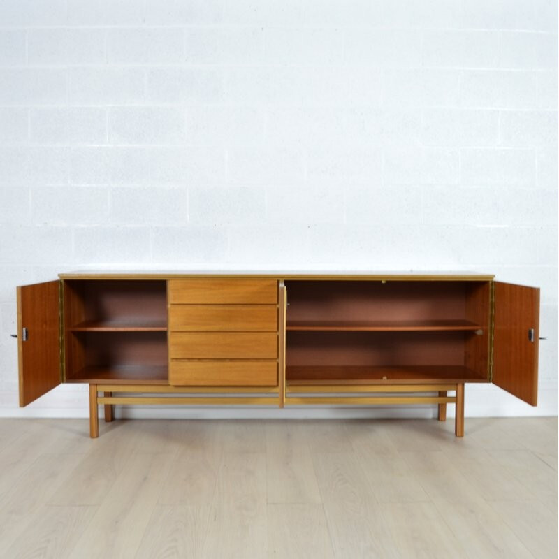 Mid-century sideboard in teak with flap door - 1960s