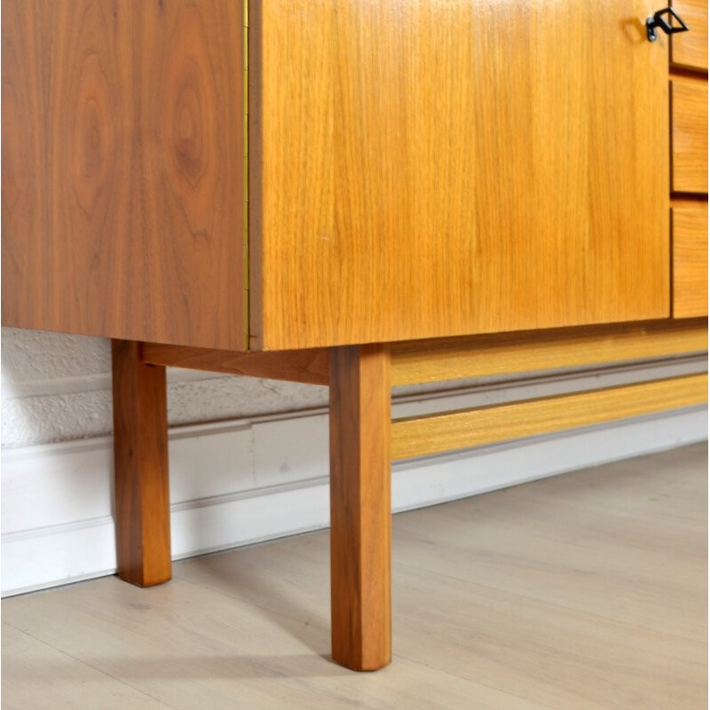 Mid-century sideboard in teak with flap door - 1960s