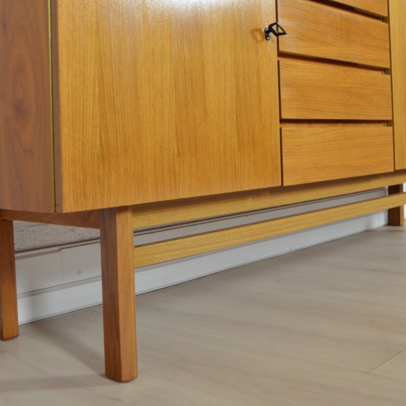 Mid-century sideboard in teak with flap door - 1960s