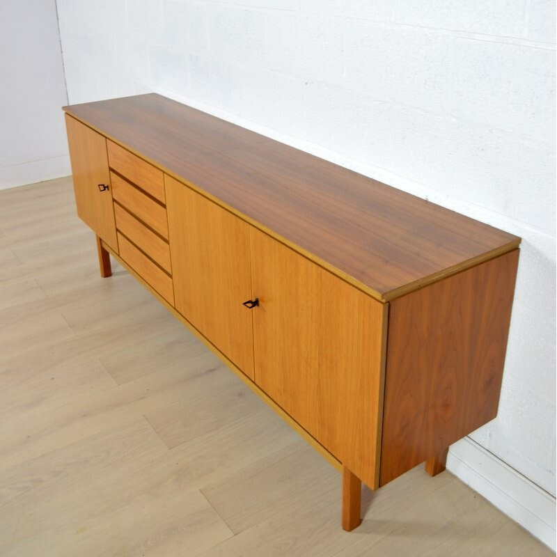 Mid-century sideboard in teak with flap door - 1960s