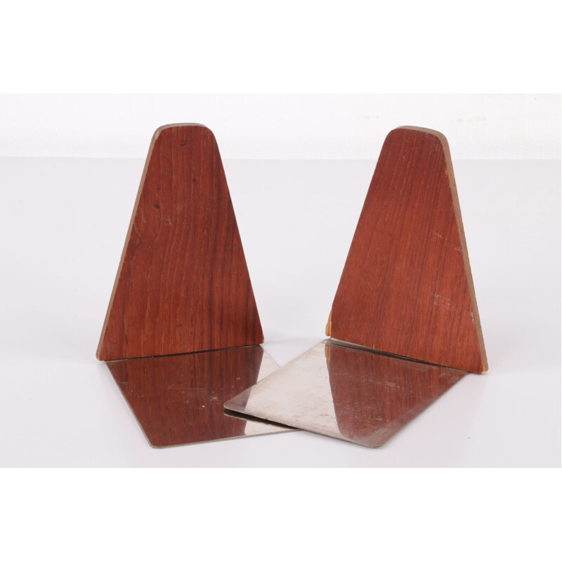 Pair of vintage Danish bookends by Kai Kristiansen, 1960s