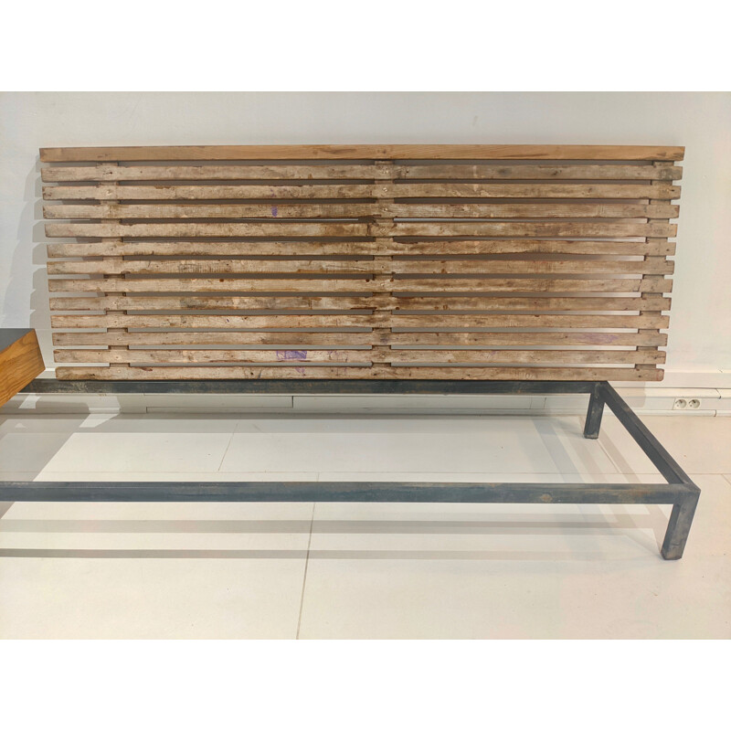 Vintage Cansado bench with drawers by Charlotte Perriand for Steph Simon, 1954