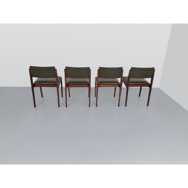 Set of 4 vintage chairs by Pieter de Bruyne for V-Form, Belgium 1960