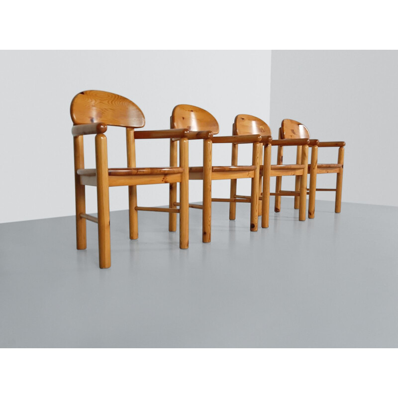 Satz von 4 Vintage-Stühlen von Rainer Daumiller für Hirtshals Savvaerk 1980