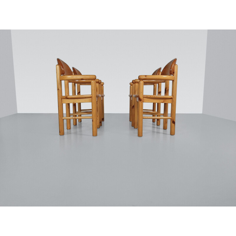 Set di 4 sedie vintage di Rainer Daumiller per Hirtshals Savvaerk 1980