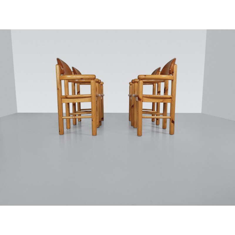 Set of 4 vintage chairs by Rainer Daumiller for Hirtshals Savvaerk 1980