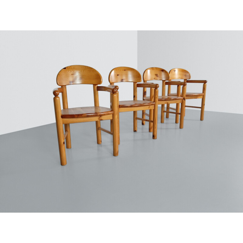 Set of 4 vintage chairs by Rainer Daumiller for Hirtshals Savvaerk 1980